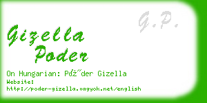 gizella poder business card